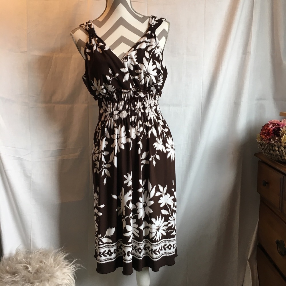 En Focus Studio Women’s Brown/White Dress